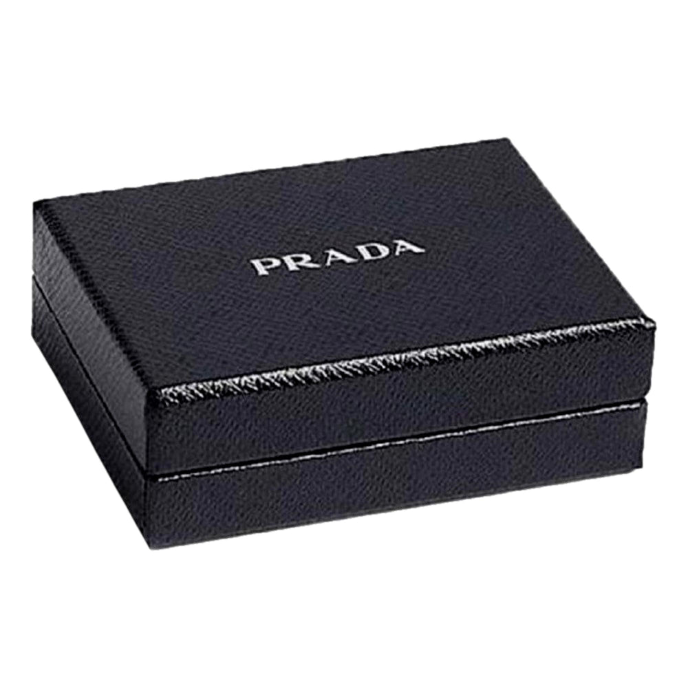 Prada Black Saffiano Voyage Leather Clutch Document Holder