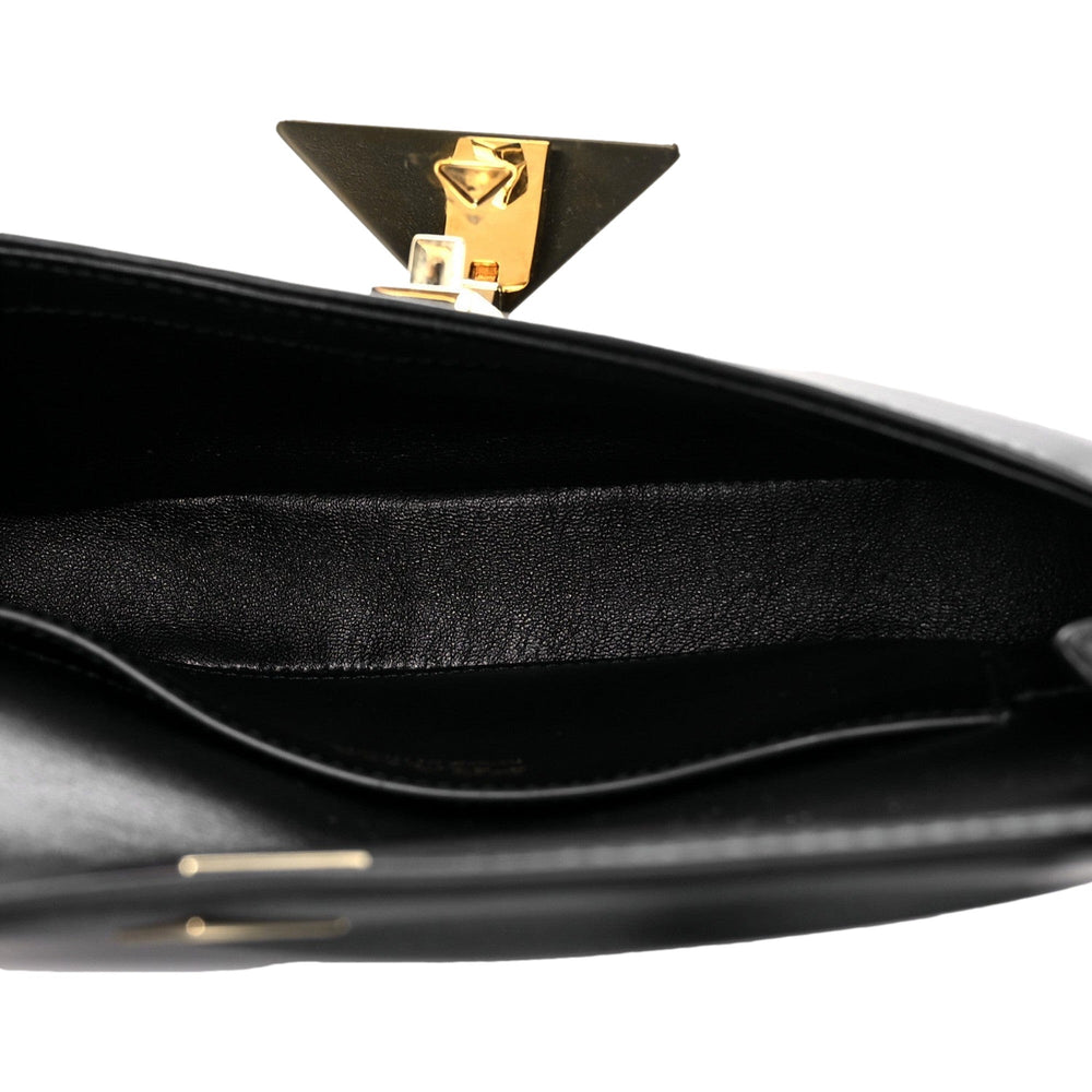 Prada Embleme Triangle Logo Soft Calfskin Crossbody Bag Black