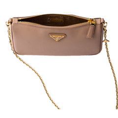 Prada Saffiano Leather Chain Strap Mini Shoulder Bag