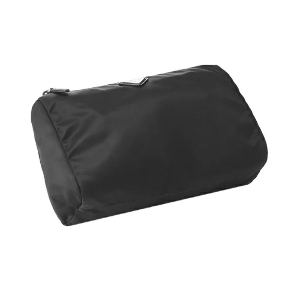 Prada Black Tessuto Nylon Medium Cosmetic Case Clutch