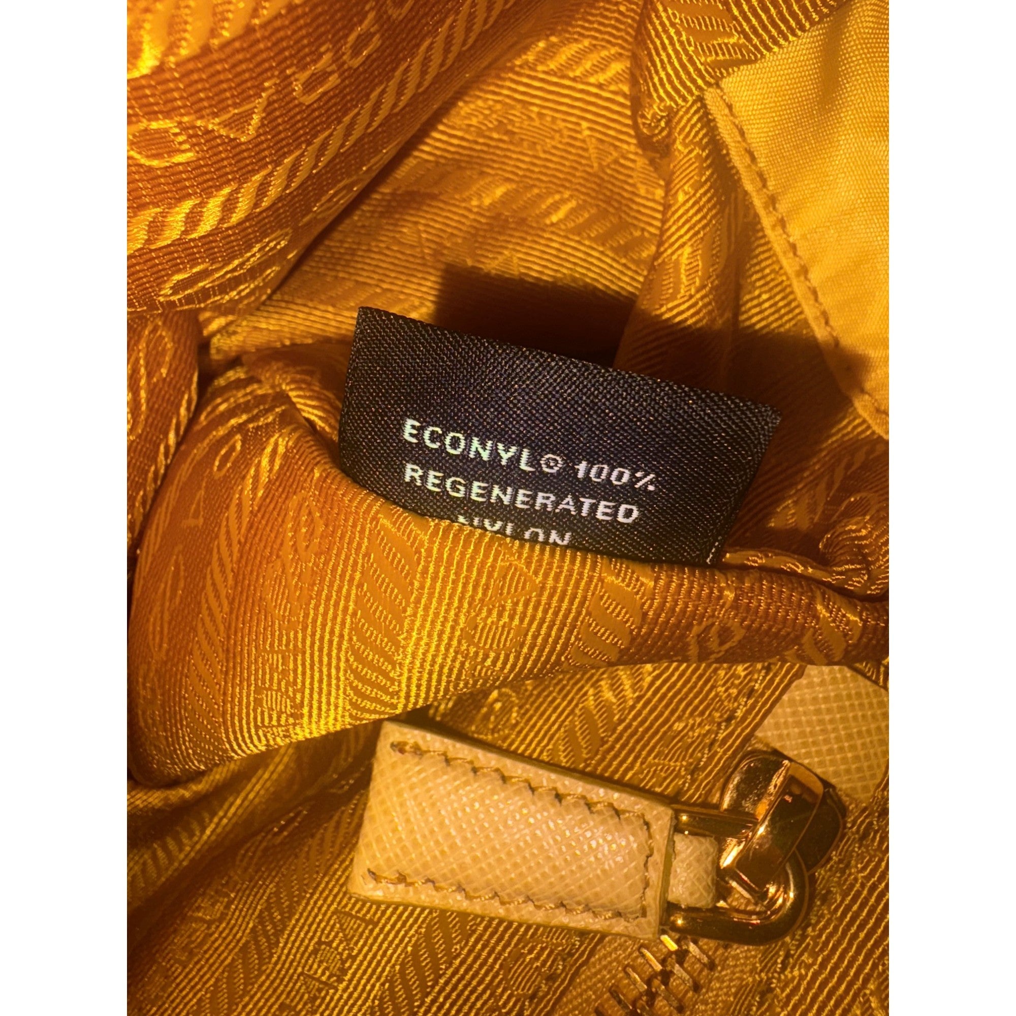 Prada Re-Edition Maize Yellow 1995 Chaîne Re-Nylon Tote Bag