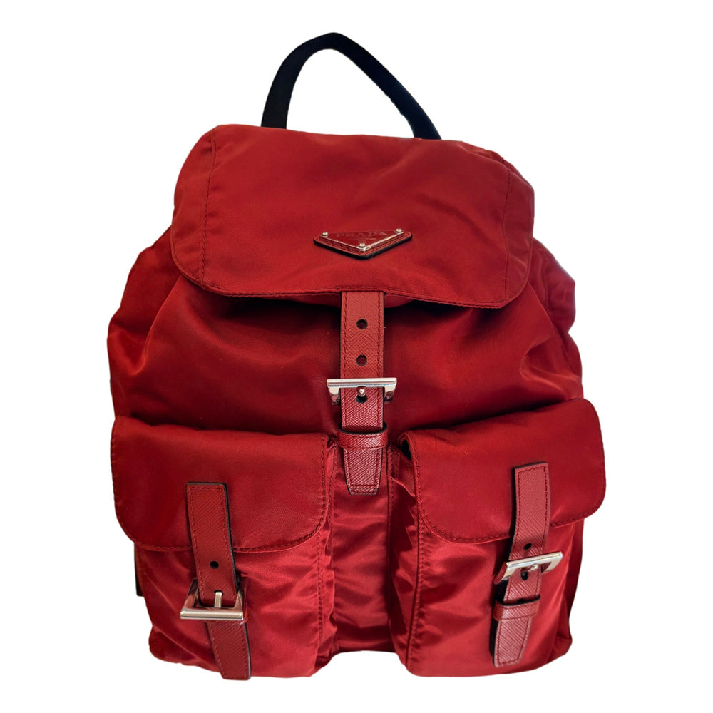 Prada Re-Edition Re-Nylon Burgundy Drawstring Backpack Medium