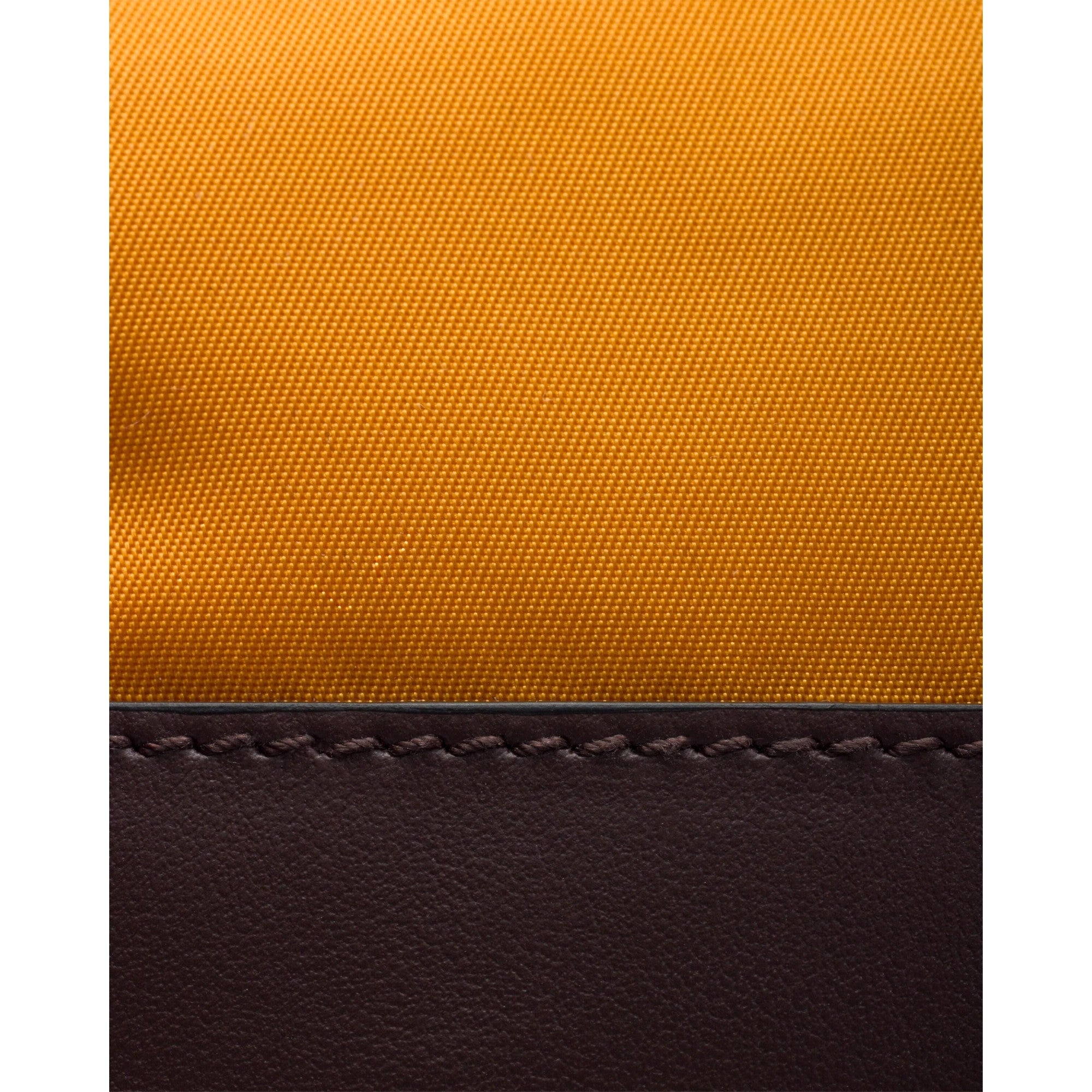 Prada Speedrock Re-Nylon Ambra Orange Nylon Leather Smartphone Holder Pouch Bag