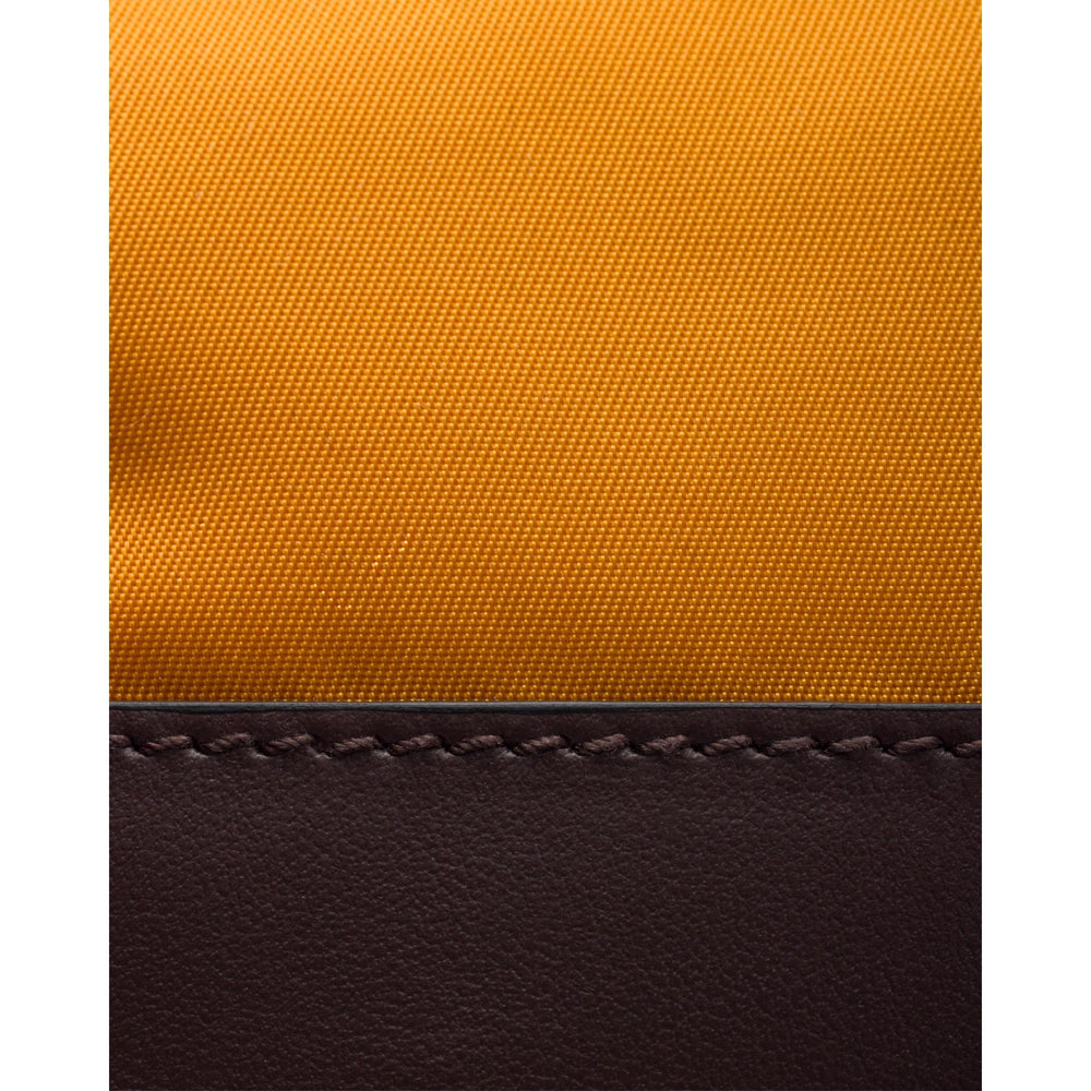Prada Speedrock Re-Nylon Ambra Orange Nylon Leather Smartphone Holder Pouch Bag