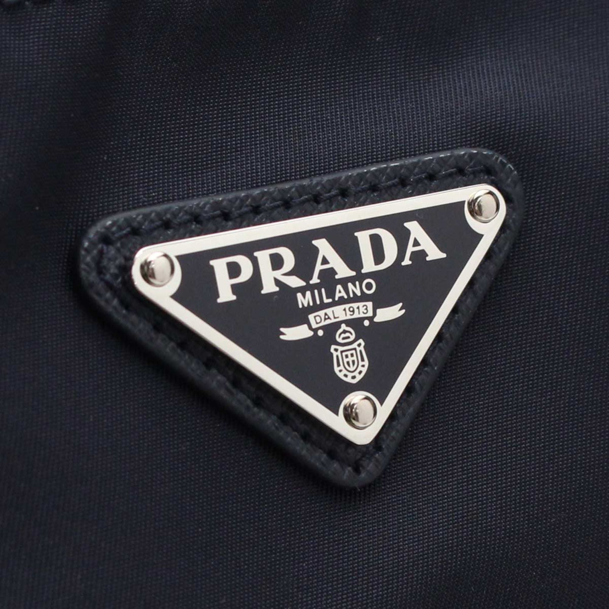Prada Re-Nylon Tessuto Messenger Crossbody Bag Black