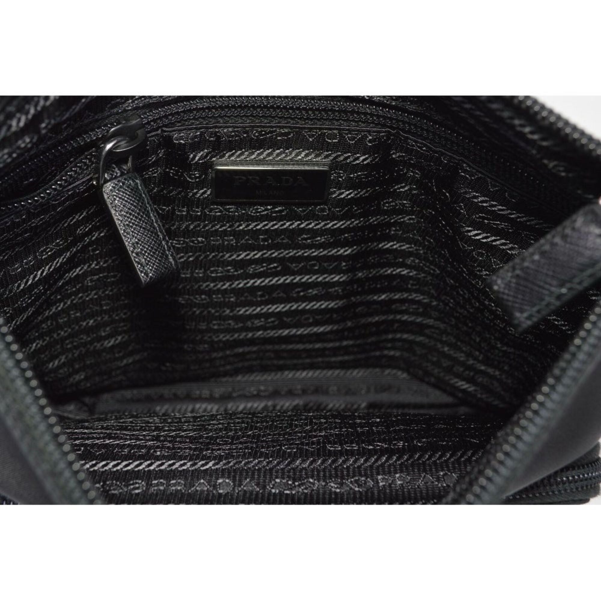 Prada Re-Nylon Tessuto Messenger Crossbody Bag Black