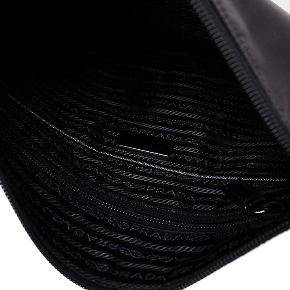Prada Re-Nylon Tessuto Messenger Crossbody Bag Black