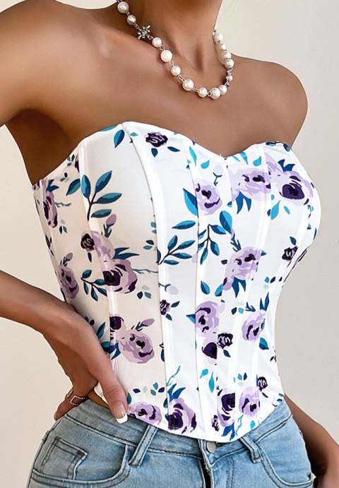 Intricate Floral Corset Top