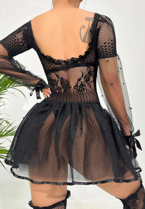 Innocent Look Lace Chemise Set