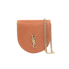 Saint Laurent Baby Kaia Satchel Brown Smooth Leather Micro Bag