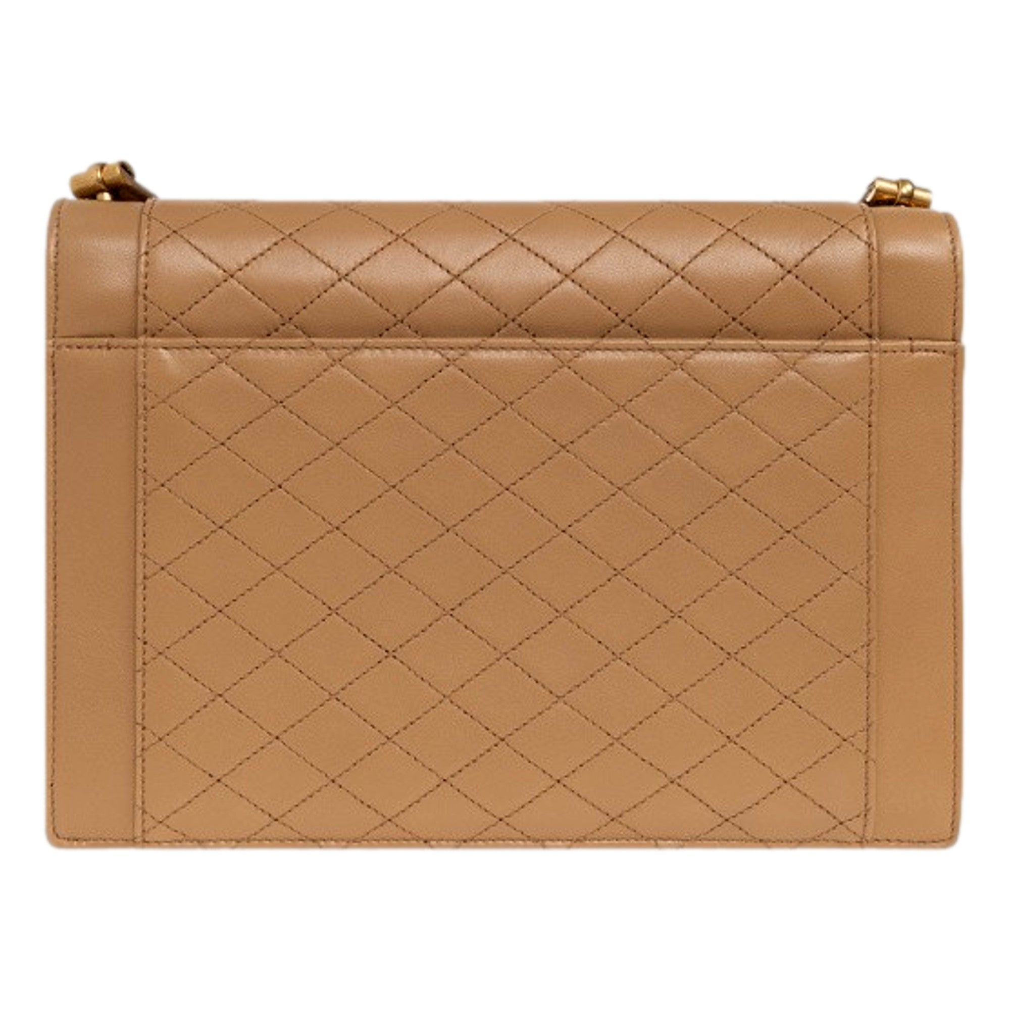 Saint Laurent Gaby Quilted Lambskin Shoulder Bag Beige