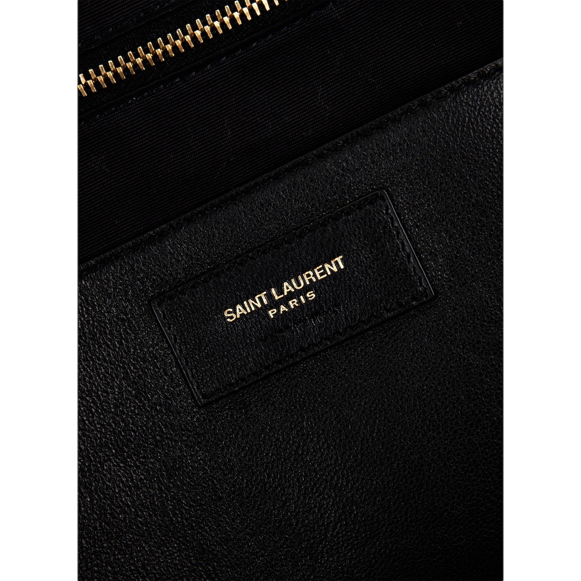 Saint Laurent Jamie YSL Black Patent Leather Large Shoulder Bag