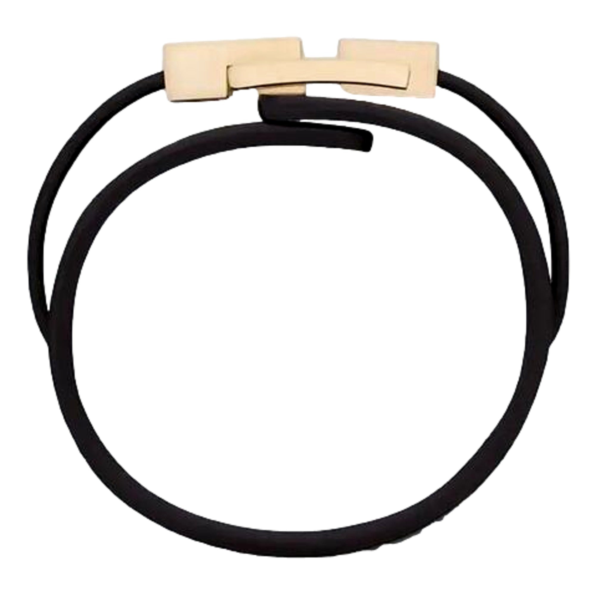 Saint Laurent Le Carre Red Croc-Embossed Leather Double Wrap Bracelet Gold YSL Medium