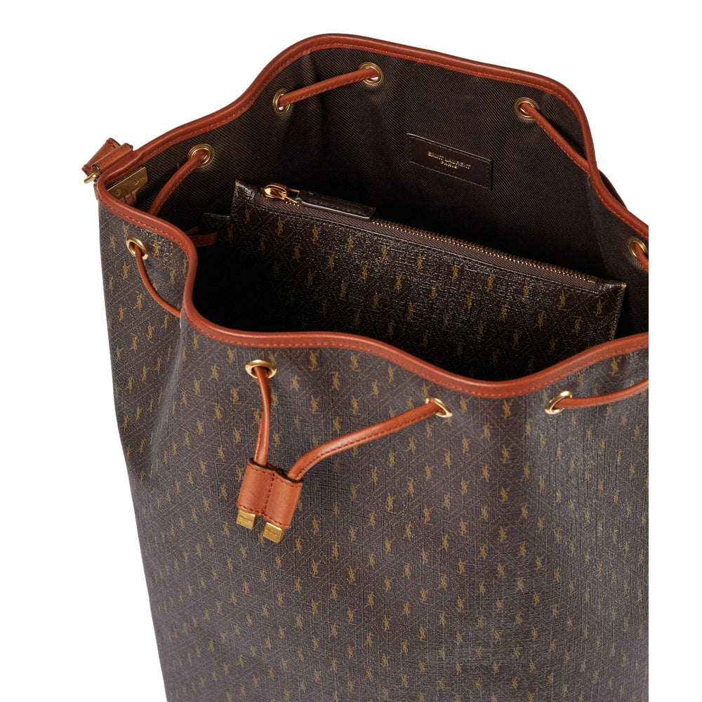 Saint Laurent Le Monogramme Oversized Bucket Bag Brown