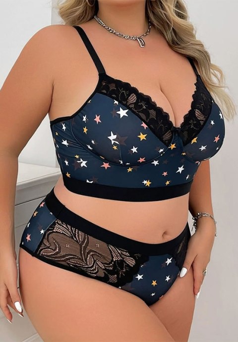 Starry Night Plus Size Bra & Panties