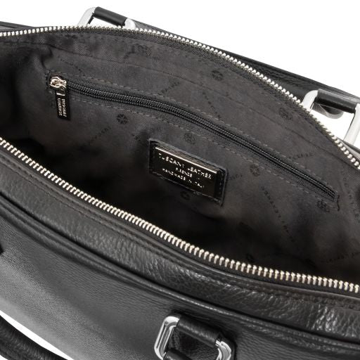 Ferrara - Leather laptop briefcase