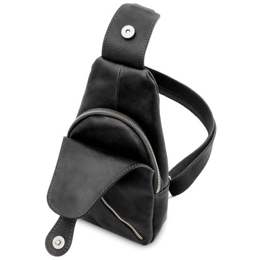 Kevin - Leather crossover bag
