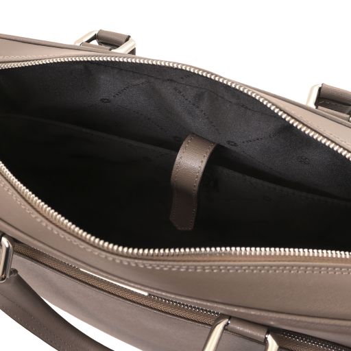 Torino - Saffiano leather laptop briefcase