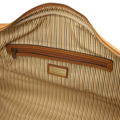 Lisbona - Travel leather duffle bag - Large size