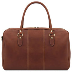 Lisbona - Travel leather duffle bag - Small size