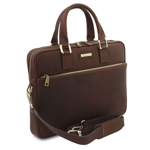 Ferrara - Leather laptop briefcase