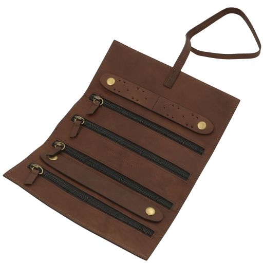 Leather jewellery case