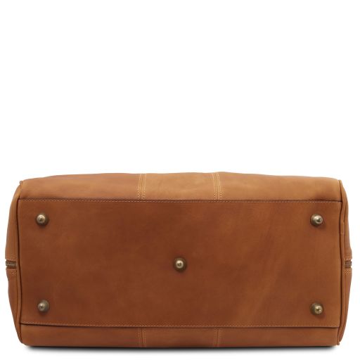 Lisbona - Travel leather duffle bag - Small size
