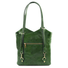 Patty - Leather convertible backpack shoulderbag