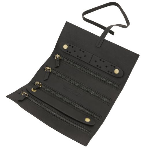 Leather jewellery case