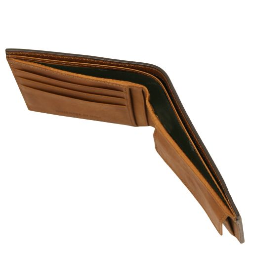 Exclusive 2 fold leather wallet for men with coin pocket