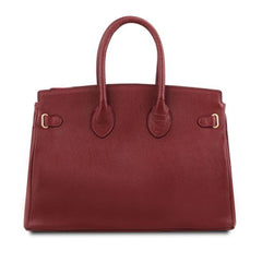 TL Bag - Leather handbag with golden hardware