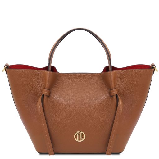 Legame - Leather shopping bag - Large size