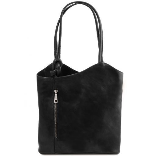 Patty - Leather convertible backpack shoulderbag