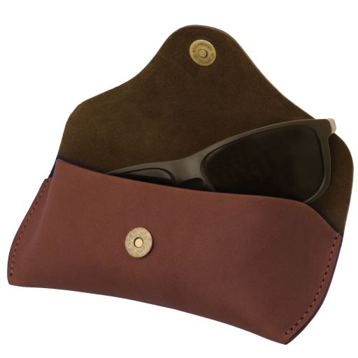 Leather glasses case