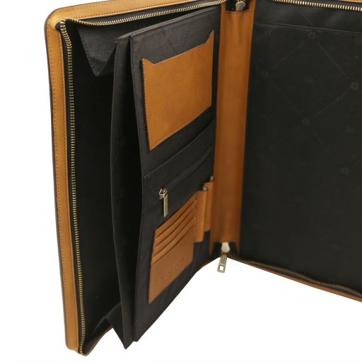 Costantino - Leather document case with handle