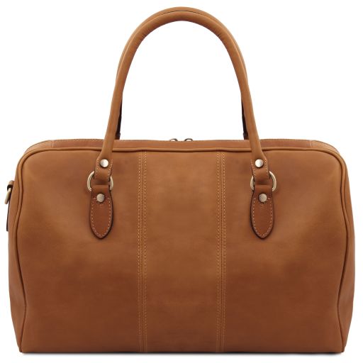 Lisbona - Travel leather duffle bag - Small size