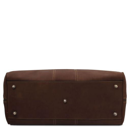 Lisbona - Travel leather duffle bag - Large size