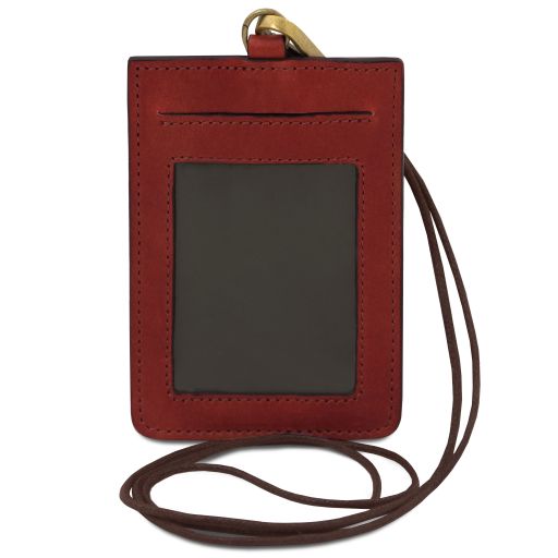 Leather badge holder