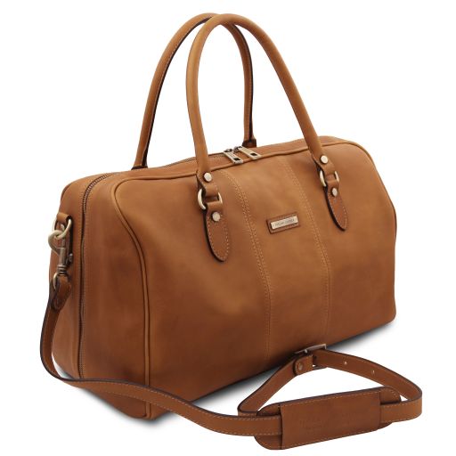Lisbona - Travel leather duffle bag - Small size