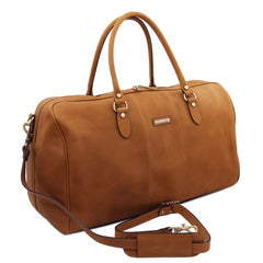 Lisbona - Travel leather duffle bag - Large size