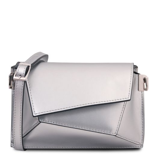 TL Bag - Metallic leather shoulder bag