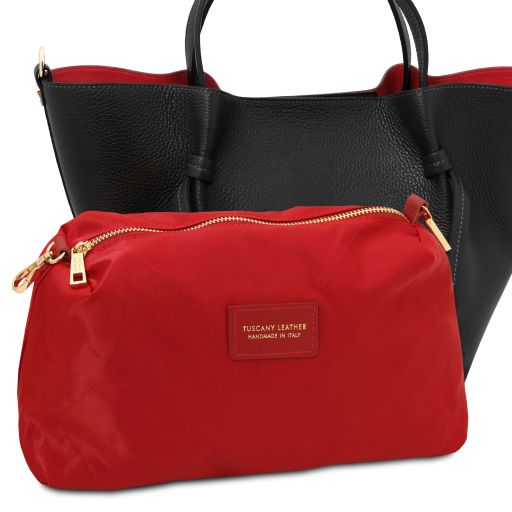 Legame - Leather shopping bag - Large size