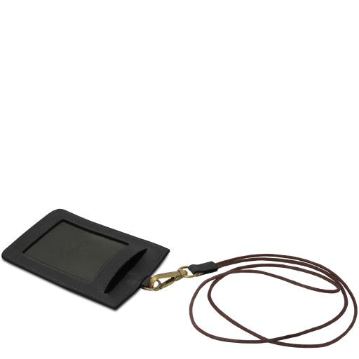 Leather badge holder