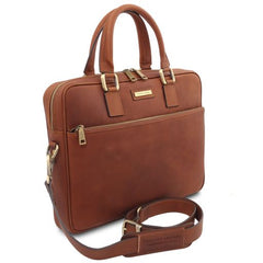 Ferrara - Leather laptop briefcase