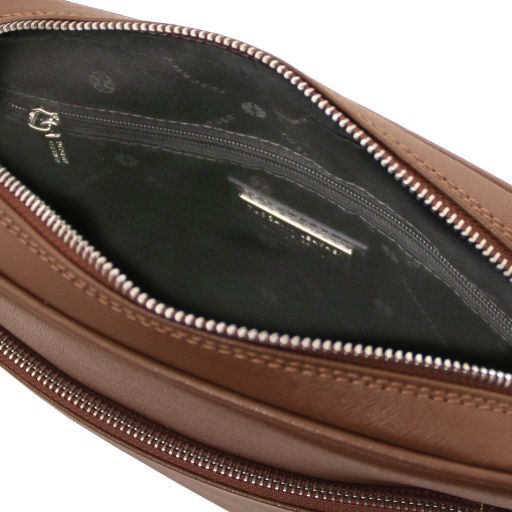 Luke - Saffiano leather crossbody bag for men