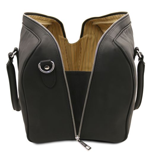 Lisbona - Travel leather duffle bag - Small size