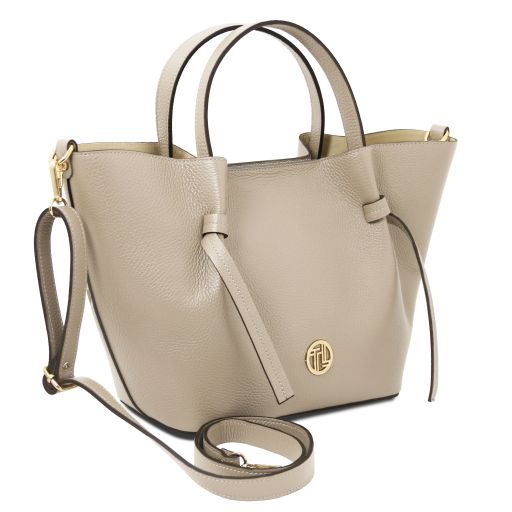 Legame - Leather shopping bag - Large size