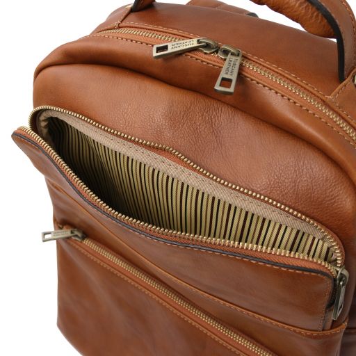 Melbourne - Leather laptop backpack