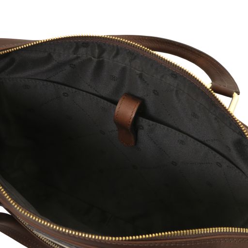 Ferrara - Leather laptop briefcase