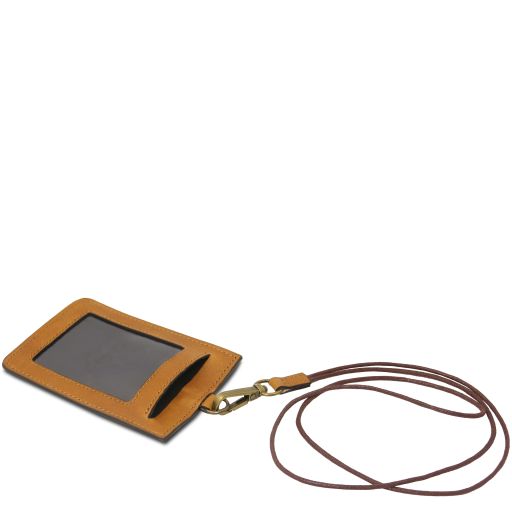 Leather badge holder